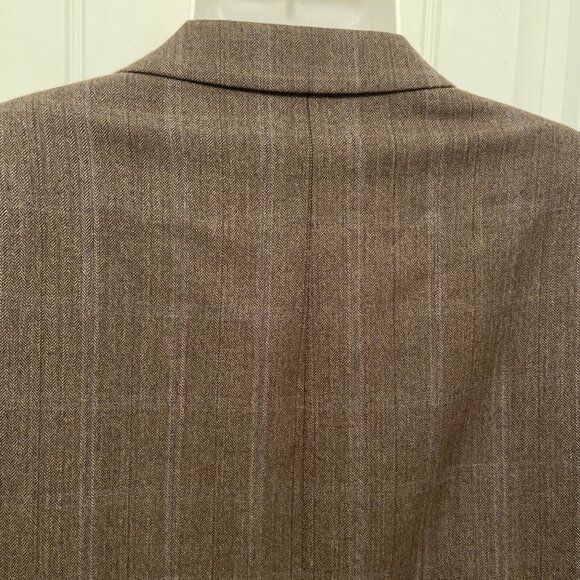 44L NWOT Lauren Ralph Lauren Brown Herringbone Wool Sport Coat Blazer Jacket - Picture 8 of 16